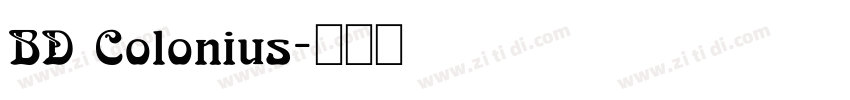 BD Colonius字体转换